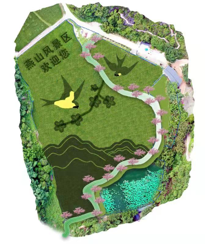 燕山风景区完成水田稻画种植